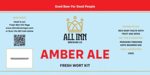 All Inn Brewing Fresh Wort Kit - Amber Ale (in store pick up only)