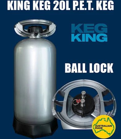 20 litre plastic ball lock keg for home brewing