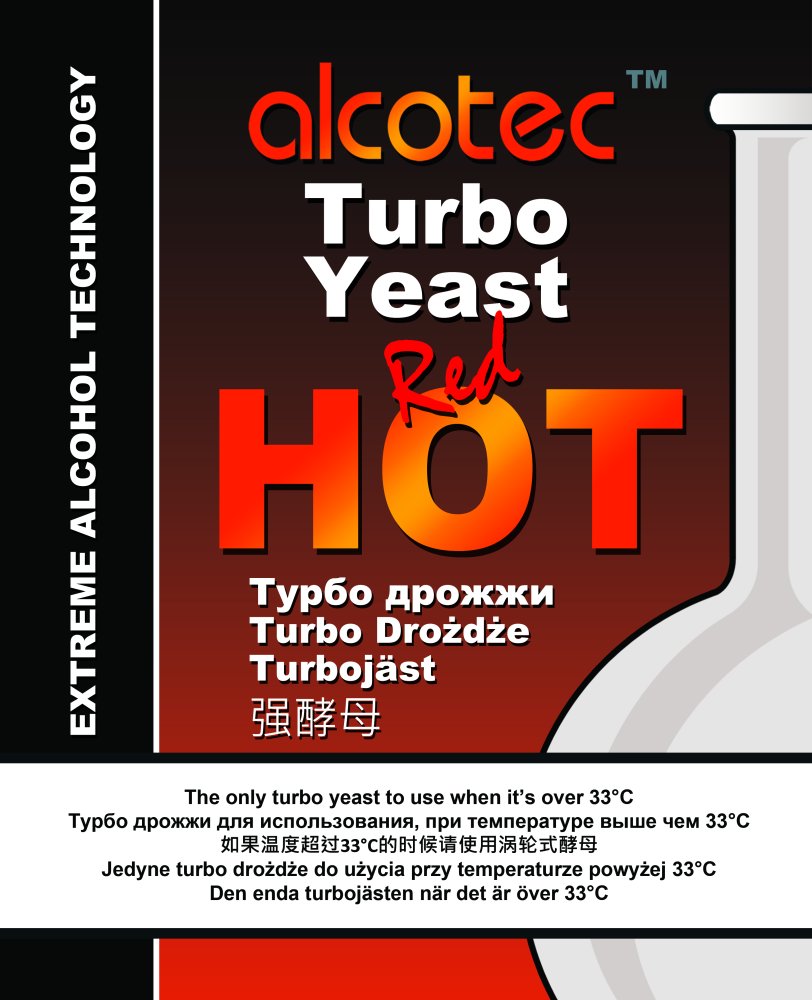 Alcotec Turbo Yeast RED Hot