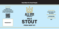 All Inn Brewing FWK - MILK STOUT (in store pick up only)