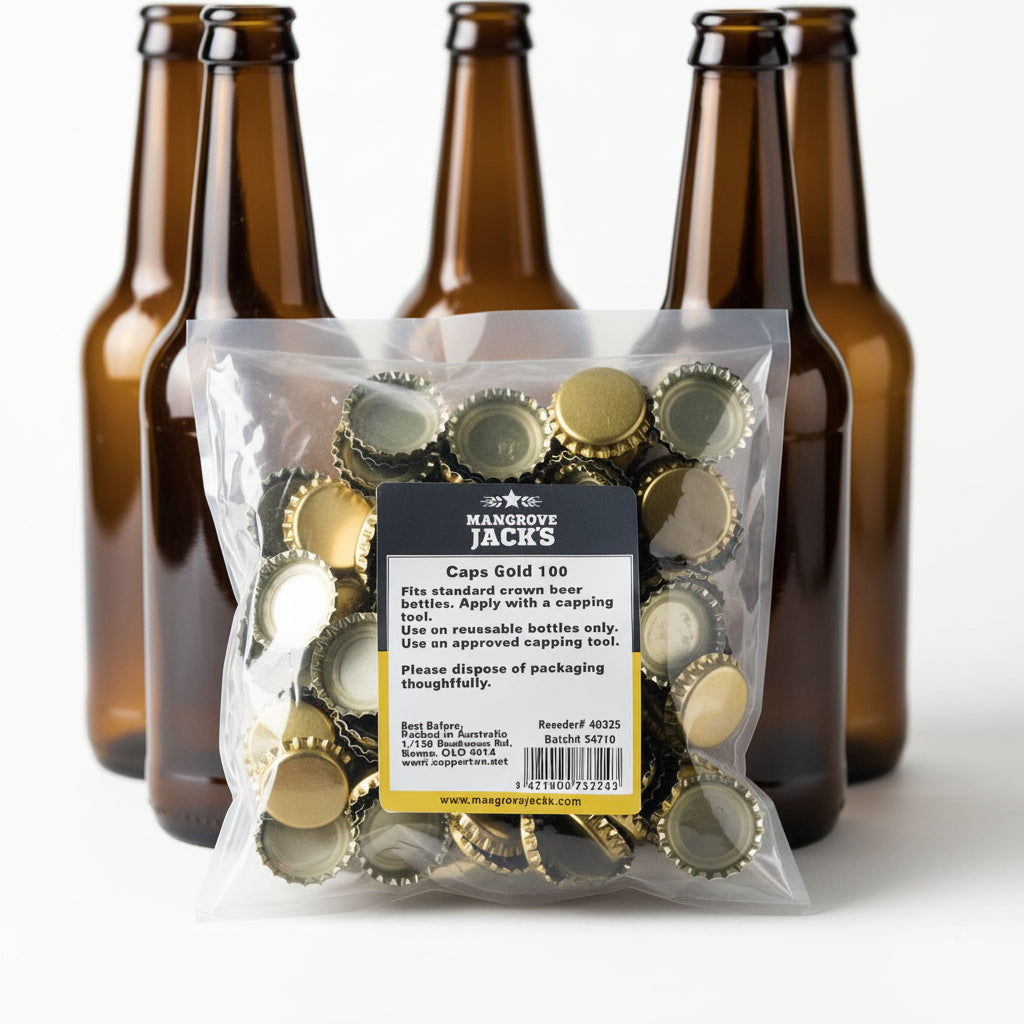 100 pack - Crown Bottle Tops
