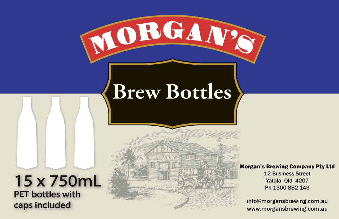 Morgans PET Plastic Bottles 750ml