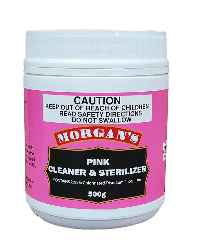 Pink Cleaner & Sterilizer 500g by Morgans