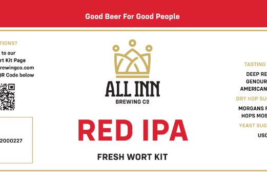 All In Brewing Fresh Wort Kit - Red IPA (in store only pickup) – 3 Ring ...