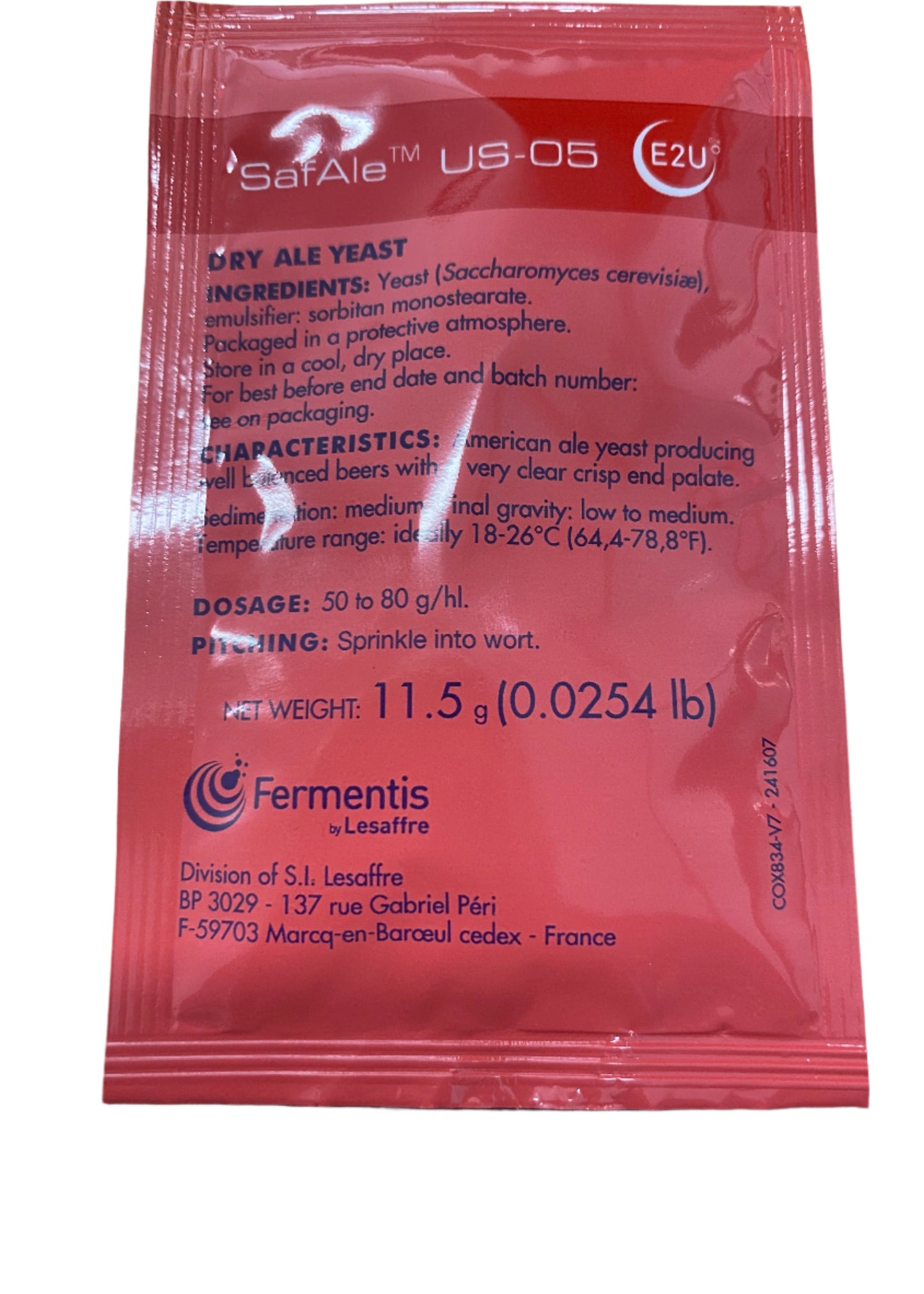 Fermentis Safale US-05 Dry Ale Yeast