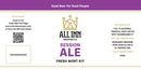 All Inn Brewing Co. Session Ale label with branding and product details.