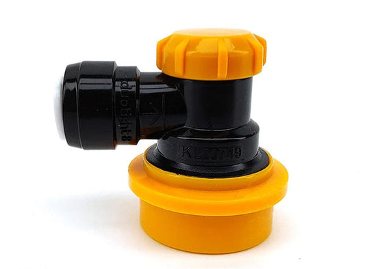 duotight 8mm (5/16) x Ball Lock Disconnect - (Black + Yellow Liquid)