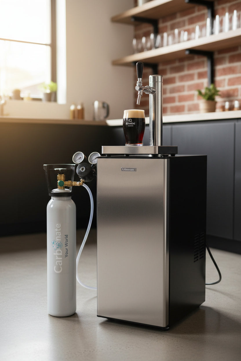 New and Full 2.3kg CO2 Slim Gas Bottle (in store pick up only)