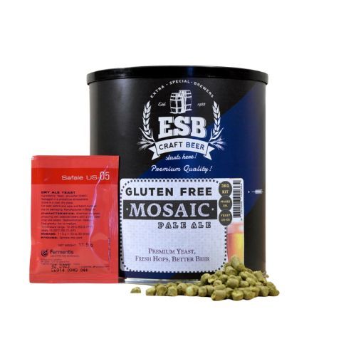 ESB 3kg Gluten Free Mosaic Pale Ale (inc US05 Yeast)