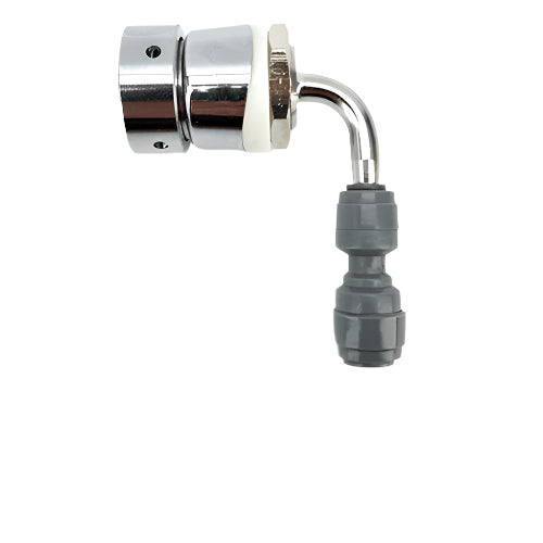 NukaTap  Stainless Steel Short Shank Tap Adaptor with duotight Compatible Barb